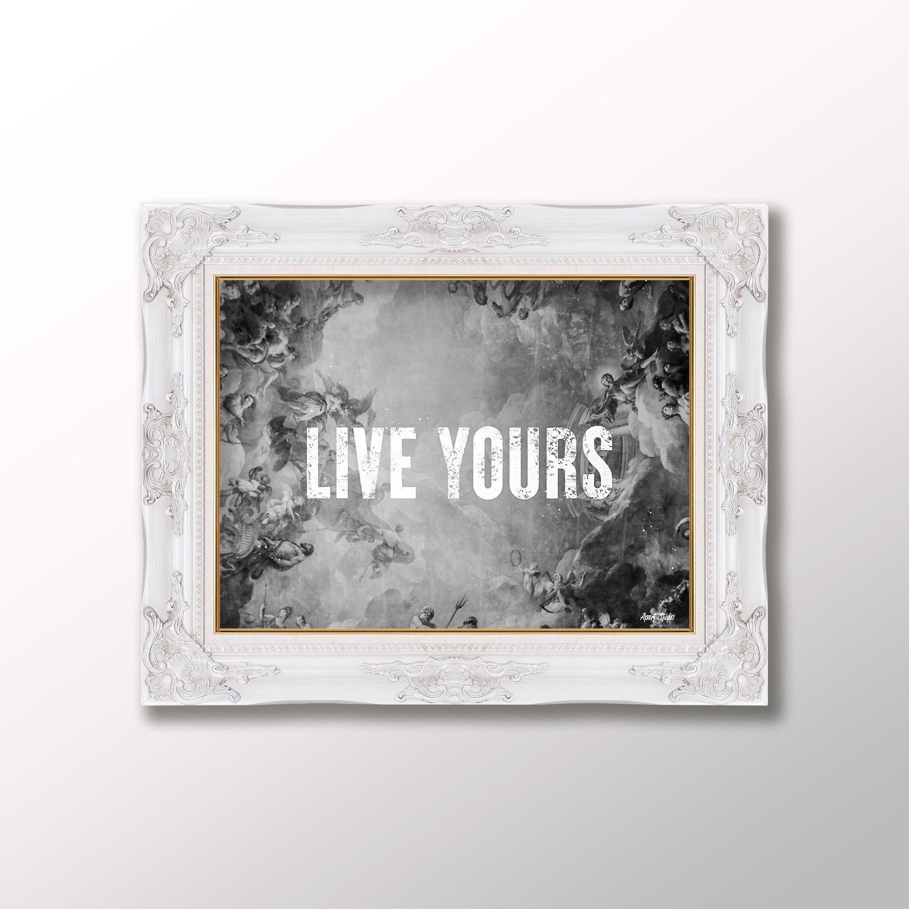 LIVE YOURS B&W Print