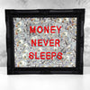 Money Never Sleeps V2 LED frame - USD