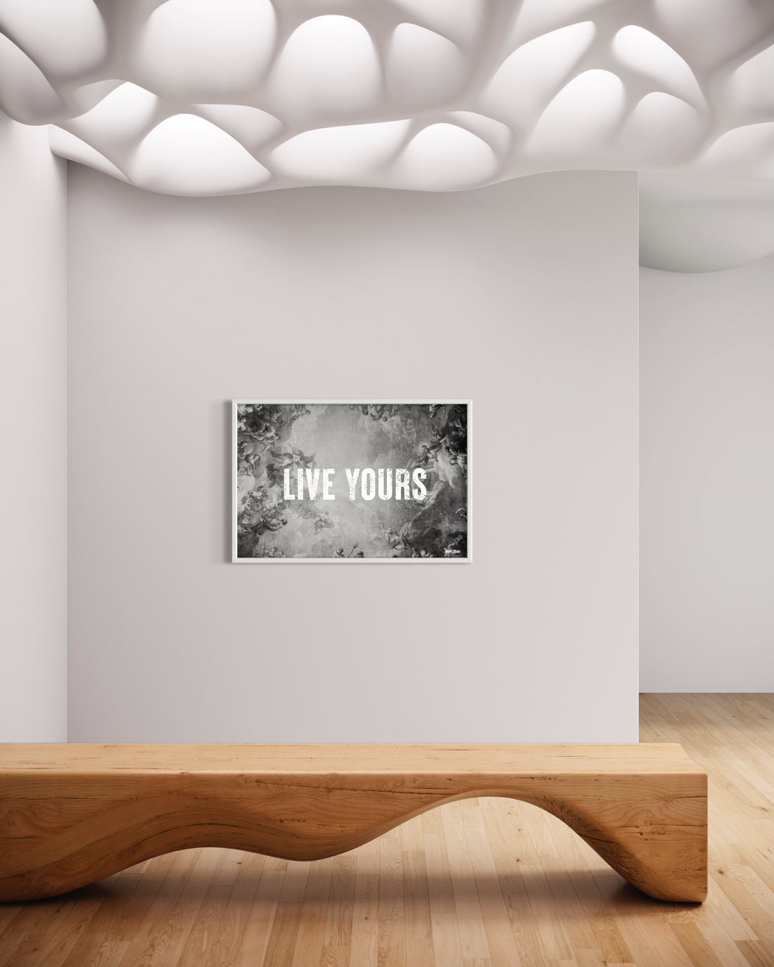 LIVE YOURS B&W Print